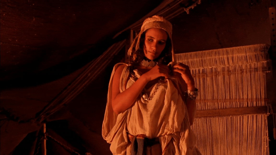 Amina Annabi’s steamy nude scene in The Sheltering Sky (1990)