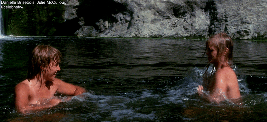 Danielle Brisebois and Julie McCullough in a nude scene from Big Bad Mama II (1987)