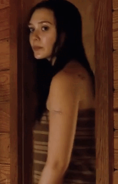 Elizabeth Olsen in a nude scene from Oldboy (2013)