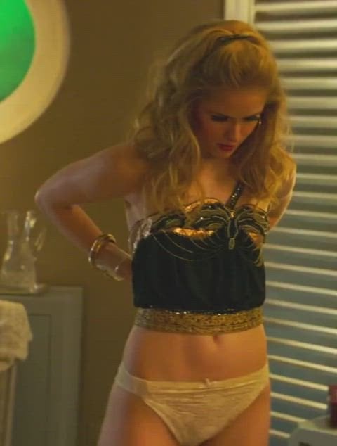 Erin Moriarty in a nude scene from Driven (2018)