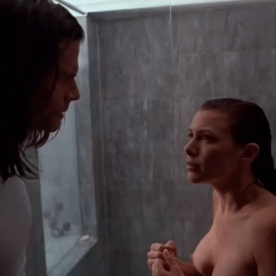Kari Wuhrer shines in a nude scene in Terminal Justice from 1995
