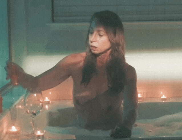 Keely Dervin in a nude scene from Ultra Red (2023)