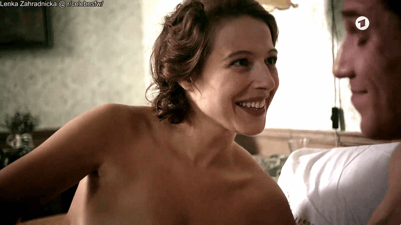 Lenka Zahradnicka in a nude scene from Die Dasslers (2016)