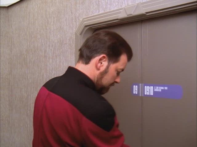 Marina Sirtis in a nude scene from Star Trek: The Next Generation (S06E03)