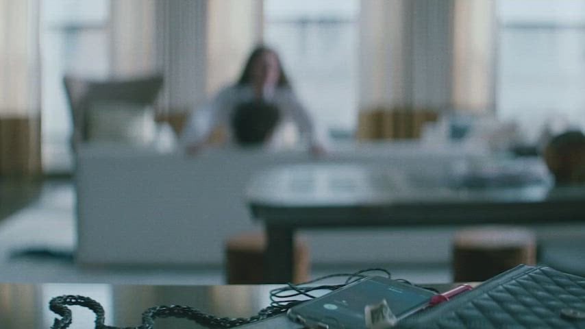 Rachel Sennott in a nude scene featuring intimate moments and lesbian kissing in Shiva Baby (2020)
