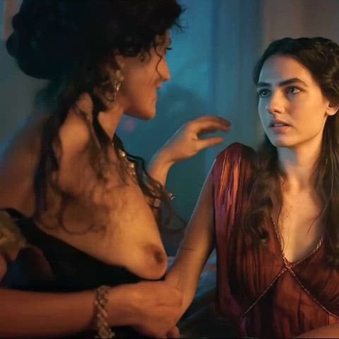 Romana Maggiora Vergano’s nude scene in Those About to Die (US-2024)