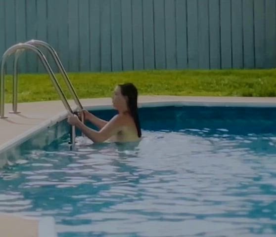 Savanna Ziegler in a nude scene from Drive-Away Dolls (2024)