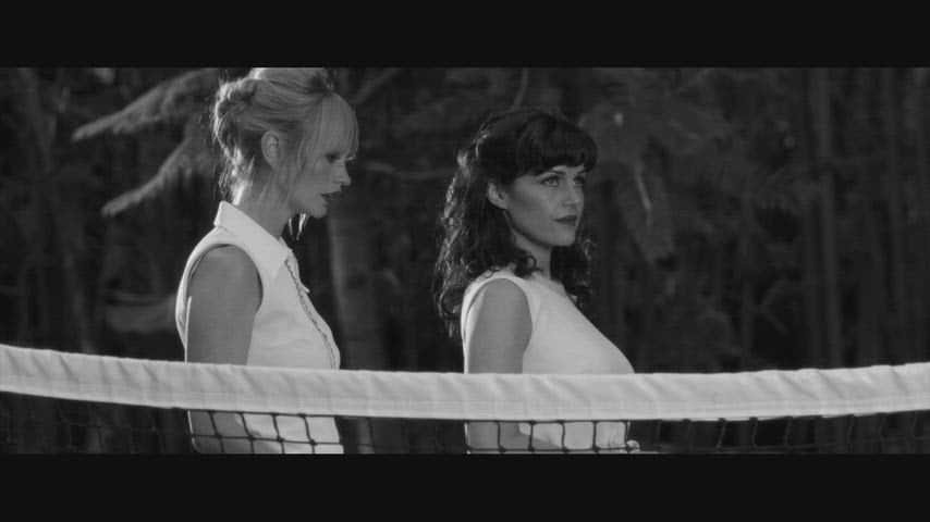 Carla Gugino and Cameron Richardson Get Hot and Steamy in Hotel Noir Gone Wild