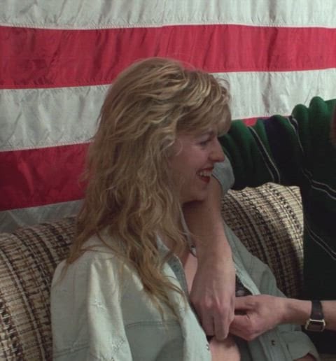 Cassandra Delaney in a nude scene from Pledge Night (1988)
