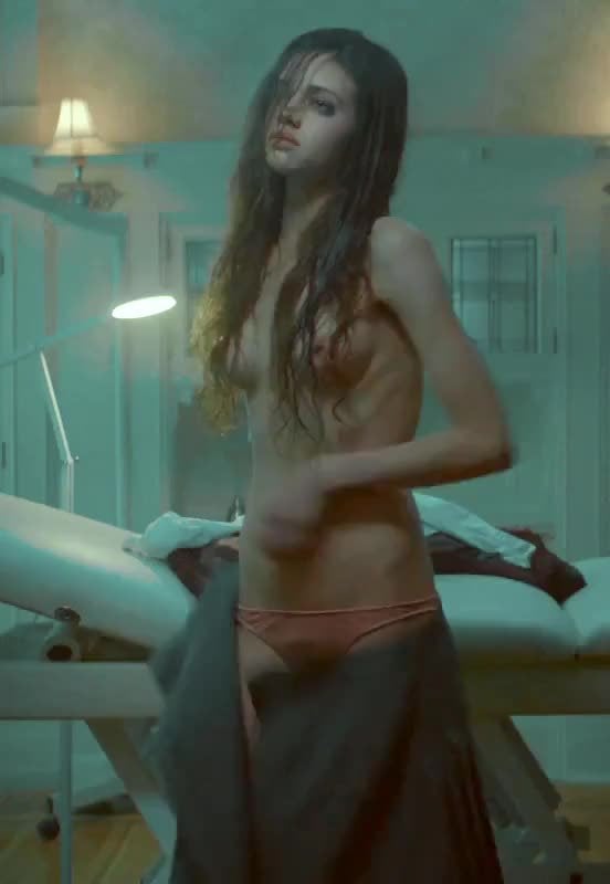 India Eisley stars in a nude scene in Look Away (2018)