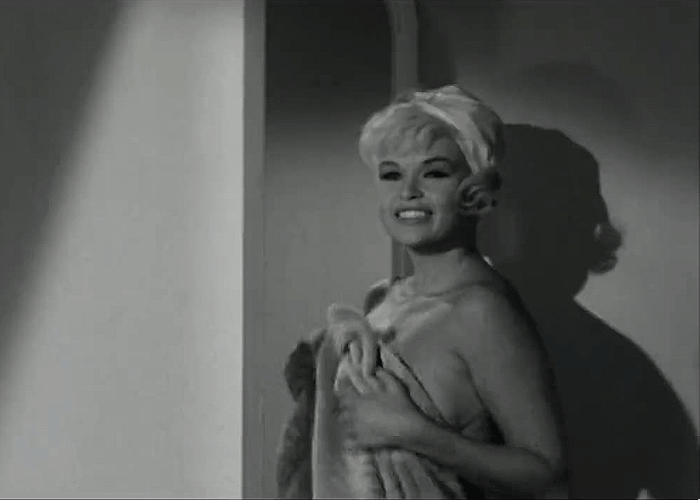 Jayne Mansfield in a nude scene from Promise! Promise! (1963)