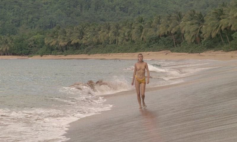 Mia Nygren in a nude scene from Emmanuelle IV (1984)