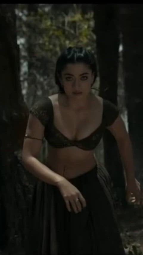 Rashmika Mandanna steals the spotlight in this hot nude scene.