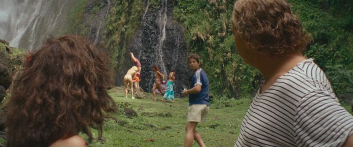 Alaina Huffman and Camille Razat in a nude scene from Waltzing with Brando (2025)