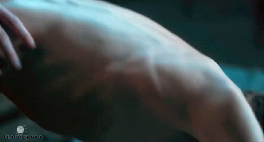 Emma Corrin in a nude scene from Lady Chatterley’s Lover (2022)