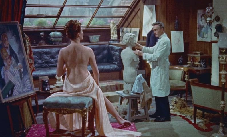 Hazel Court’s stunning nude scene in The Man Who Could Cheat Death (1959)