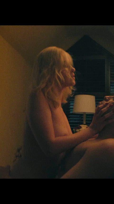 Maria Bakalova in a nude scene from The Apprentice (2024)