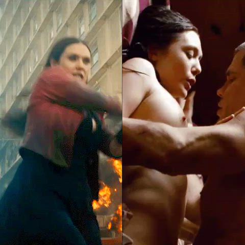 Elizabeth Olsen in a steamy nude scene