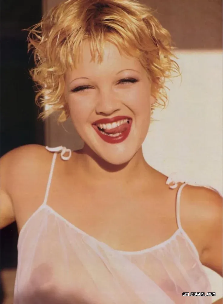 Drew Barrymore scene with Playboy 1995 nude photoshoot hot and