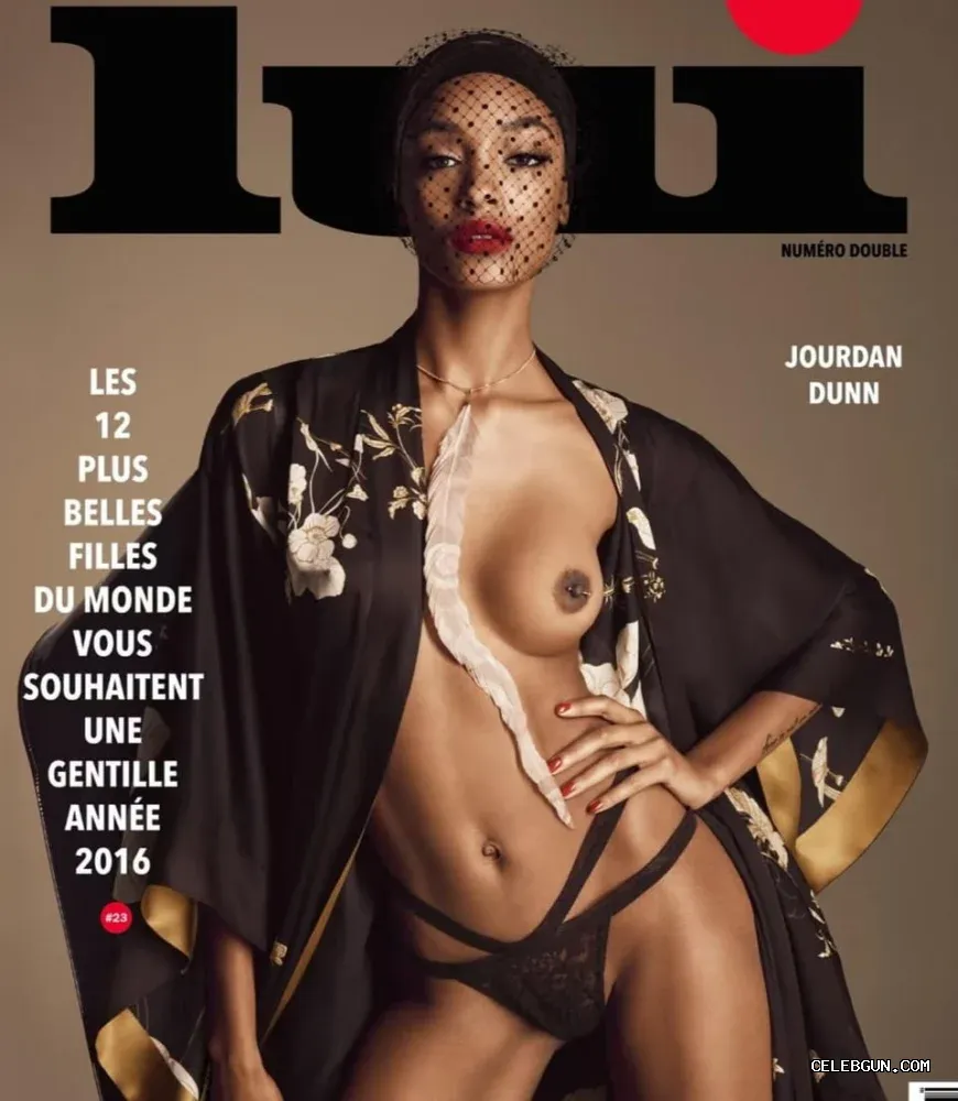 Jourdan Dunn sizzling nude photoshoot from Lui Magazine 2016