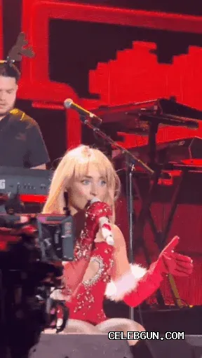Sabrina Carpenter's Sexy Photo Collection in Red Gloves from Season