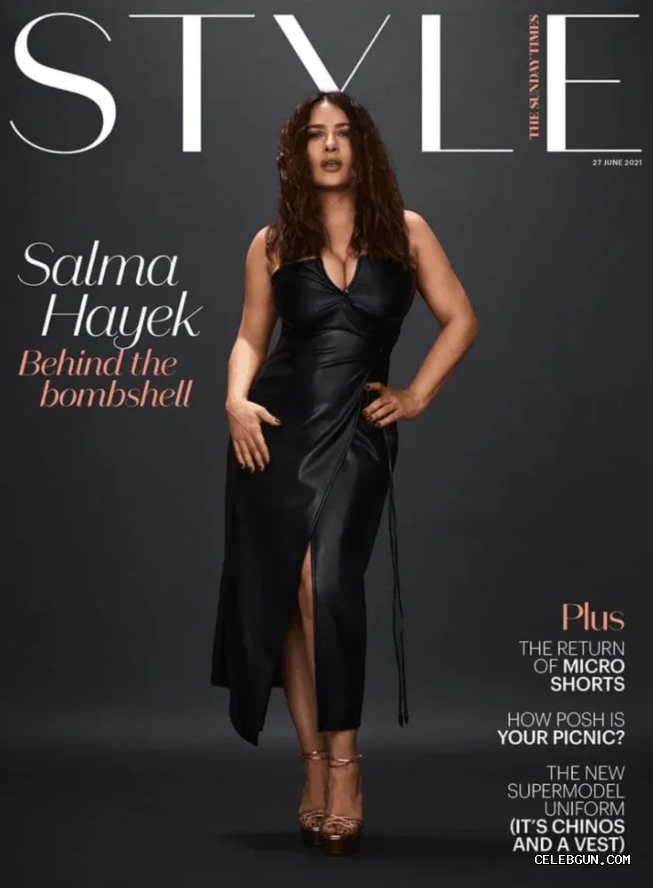 Salma Hayek's Hot Magazine Cover Photo Collection